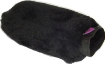 Putzhandschuh Lammfell "schwarz"