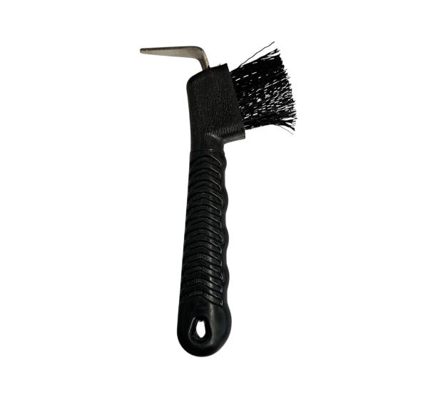 Hufkratzer mit Bürste schwarz