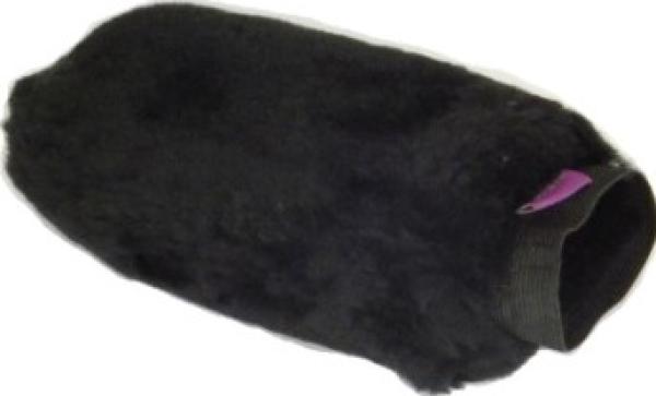 Putzhandschuh Lammfell "schwarz"
